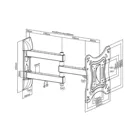 MC-700 - wall mount, max. 42 inch, max. 20 kg, 1 device
