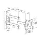 MC-719 - wall mount, max. 27 inch, max. 15 kg, 1 device