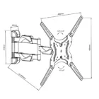 MC-743 - wall mount, max. 50 inch, max. 30 kg, 1 device