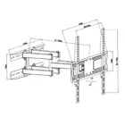 MC-760 - wall mount, max. 55 inch, max. 30 kg, 1 device