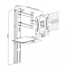 MC-771 - wall mount, max. 42 inch, max. 30 kg, 1 device