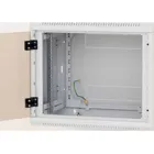 RBA-09-AS6-CAX-A1 - Wall-mounted 19" cabinet, 1-sectioned, 9 HU, 595 mm depth