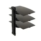 MC-664 - Wandhalterung für drei DVD-Player, 250 x 360 mm, schwarz, 3x 8 kg