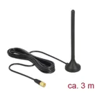 12419 - LTE/GSM/UMTS Omni Antenna - SMA plug, 2.5 dBi, magnetic base, fixed, RG-174, outdoor