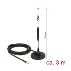 12429 - LTE Omni Antenna - SMA plug, 6 dBi, magnetic base, fixed, RG-58, 3 m, outdoor