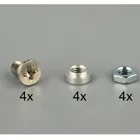 62554 - 3.5" Converter - 4x SATA 7 pin to 4x M.2 NGFF, incl. 4x fixing screws for M.2 module