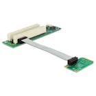 41355 - Riser Card Mini PCI Express - 2x PCI, with flexible cable, 13 cm, left insertion