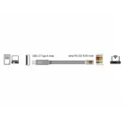63308 - Adapter - USB 2.0 Typ-A Stecker > 1x Seriell RS-232 RJ45-Stecker, 5 m, grau