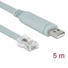63308 - Adapter - USB 2.0 Typ-A Stecker > 1x Seriell RS-232 RJ45-Stecker, 5 m, grau
