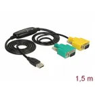 63466 - Adapter - USB 2.0 Type-A > 2x Seriell DB9 RS-232