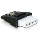 65046 - Adapter - Power 4 Pin Molex-Buchse > SATA Power 15 Pin-Buchse mit Clip