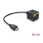 65054 - Adapter - HDMI-Stecker zu HDMI und DVI25-Buchse