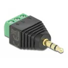 65419 - Adapter - Stereo plug 3.5 mm > Terminal Block 3 pin