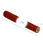 18897 - Fire-Proof Sleeving Silicone-Coated 2 m x 10 mm red