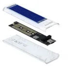42620 - Externes Gehäuse für M.2 NVMe PCIe SSD mit USB Type-C(TM) Buchse transparent