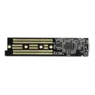 42620 - Externes Gehäuse für M.2 NVMe PCIe SSD mit USB Type-C(TM) Buchse transparent