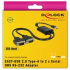 63950 - USB 2.0 to 2 x serial RS-232 adapter
