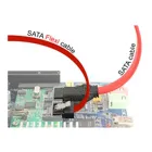 83832 - SATA 6 Gb/s Kabel 10 cm rot FLEXI