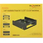 18000 - 5.25 Installation Frame for 1 x 3.5 + 2 x 2.5 hard drives