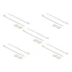 18676 - Cable Tie Mount 20 x 20 mm with Cable Tie L 100 x W 2.5 mm white