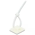 18679 - Cable Tie Mount 40 x 40 mm with Cable Tie L 250 x W 7.2 mm white