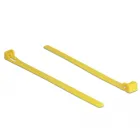 18760 - Cable ties reusable heat-resistant L 150 x W 7.5 mm 100 pieces yellow