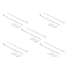 18834 - Cable Tie Mount 25 x 25 mm with Cable Tie L 300 x W 4.8 mm white