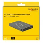 42587 - 2.5 Externes Gehäuse SATA HDD / SSD > USB 3.1 Gen 2