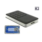 42594 - Externes Gehäuse M.2 Key B 42 mm SSD > USB 3.0 Typ Micro-B Buchse Verschlüsselungsfunktion