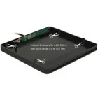 42604 - Externes Gehäuse für 5.25 Slot-in Slim SATA Laufwerke 9,5 / 12,7 mm zu USB Typ-A Stecker