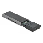 42638 - Externes USB Type-C(TM) Combo Metallgehäuse für M.2 NVMe PCIe oder SATA SSD - werkzeugfrei