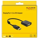 62601 - Adapter DisplayPort 1.2 Stecker > DVI Buchse 4K Passiv schwarz