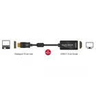 62609 - Adapter DisplayPort 1.2 Stecker > HDMI Buchse 4K Passiv schwarz