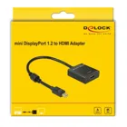62611 - Adapter mini DisplayPort 1.2 Stecker > HDMI Buchse 4K Aktiv schwarz