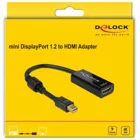 62613 - Adapter mini DisplayPort 1.2 Stecker > HDMI Buchse 4K Passiv schwarz