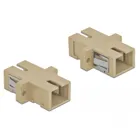 85993 - Optical Fiber Coupler SC Simplex female to SC Simplex female Single-mode 4 pieces beige