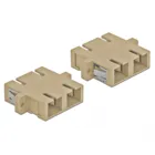 85996 - Optical Fiber Coupler SC Duplex female to SC Dulex female Single-mode 4 pieces beige