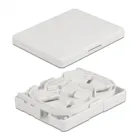 86842 - Optical Fiber Connection Box for wall mounting for 2 x SC Simplex or LC Duplex white