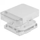86844 - Optical Fiber Connection Box for wall mounting for 1 x SC Simplex or LC Duplex white