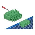 65954 - Terminal block set for PCB 4 pin 3.81 mm pitch horizontal