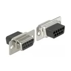 66165 - D-Sub 9 pin socket to RJ45 socket mounting kit grey