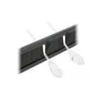 66345 - 10" cable management brush strip tool-free 2 U black