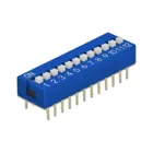 66388 - DIP slide switch 12-digit 2.54 mm pitch THT vertical blue 10 pieces