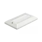 66496 - Cable management cover 146 x 86 mm with white brush strips