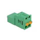 66500 - Terminal block set for board 2 pin 5.08 mm vertical pitch