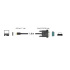 62964 - Adapter USB Type-C™ & 1 x Serial DB9 RS-232