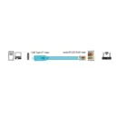 63914 - Adapter USB 2.0 Type-C™ Stecker > 1 x Seriell RS-232 RJ45 Stecker, 3,0 m, blau