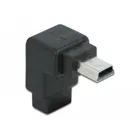 65097 - Adapter USB-B mini 5 Pin Stecker zu Buchse 90°gewinkelt