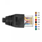64160 - Serial connection cable with FTDI chipset, USB2.0-A male to RS-232 RJ45 male 1 m