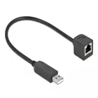 64162 - Serial connection cable with FTDI chipset, USB2.0-A male to RS-232 RJ45 female 25 cm
